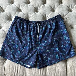 Peter Millar Blue‎ seaside Trunks / NWOT XXL